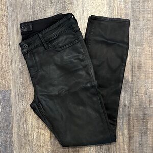 Lucky Brand Coated Black Skinny Jeans for Women Size 6
